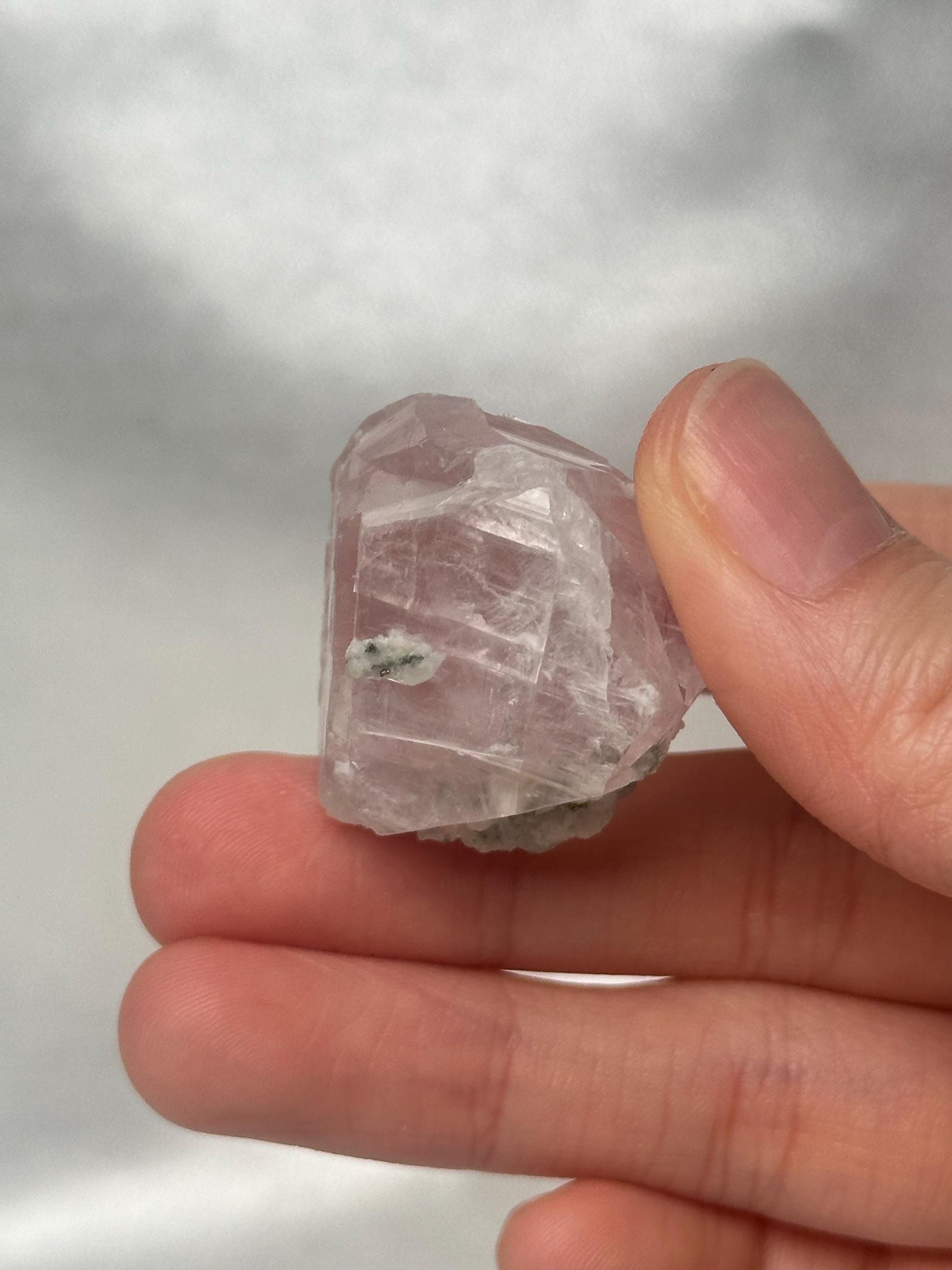 Pink Diamond Calcite Specimen | Hubei China | Natural Crystal Formation | Rare Collector Mineral | Soft Pink Gemstone Display