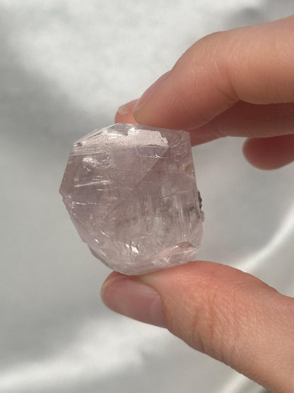 Pink Diamond Calcite Specimen | Hubei China | Natural Crystal Formation | Rare Collector Mineral | Soft Pink Gemstone Display