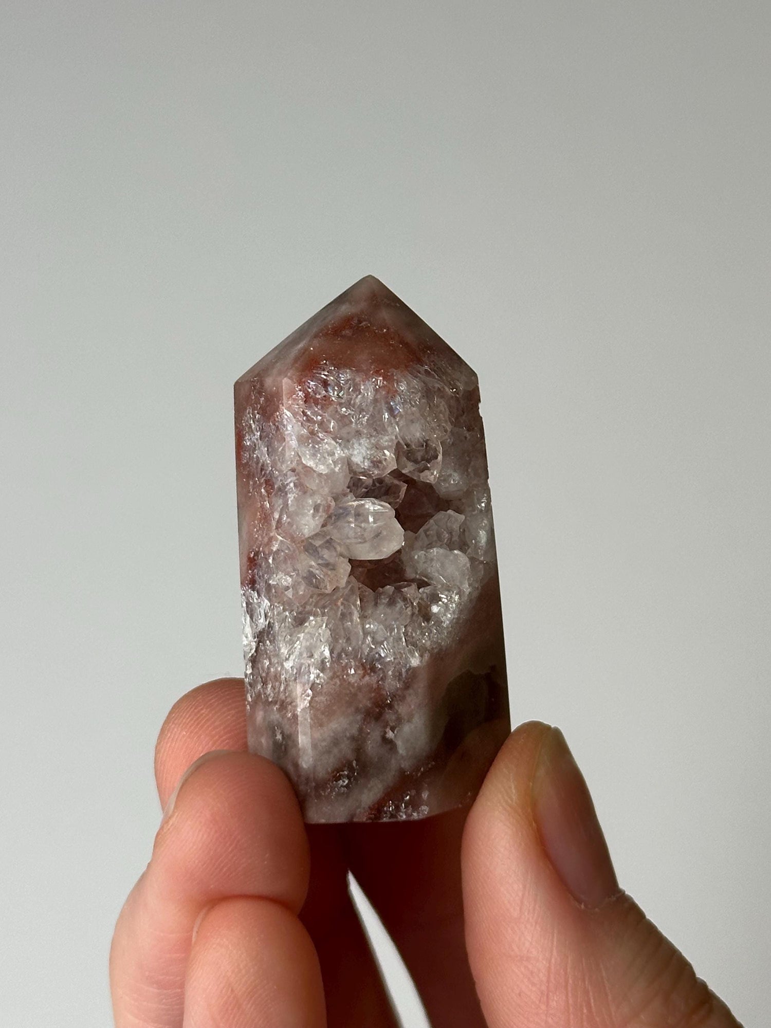 Mini Pink Amethyst Tower | Calming Crystals for Emotional Healing and Balance | Polished Point for Gift or Display