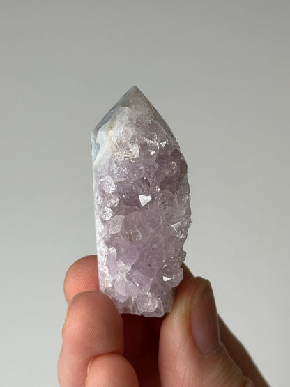Mini Pink Amethyst Tower | Calming Crystals for Emotional Healing and Balance | Polished Point for Gift or Display