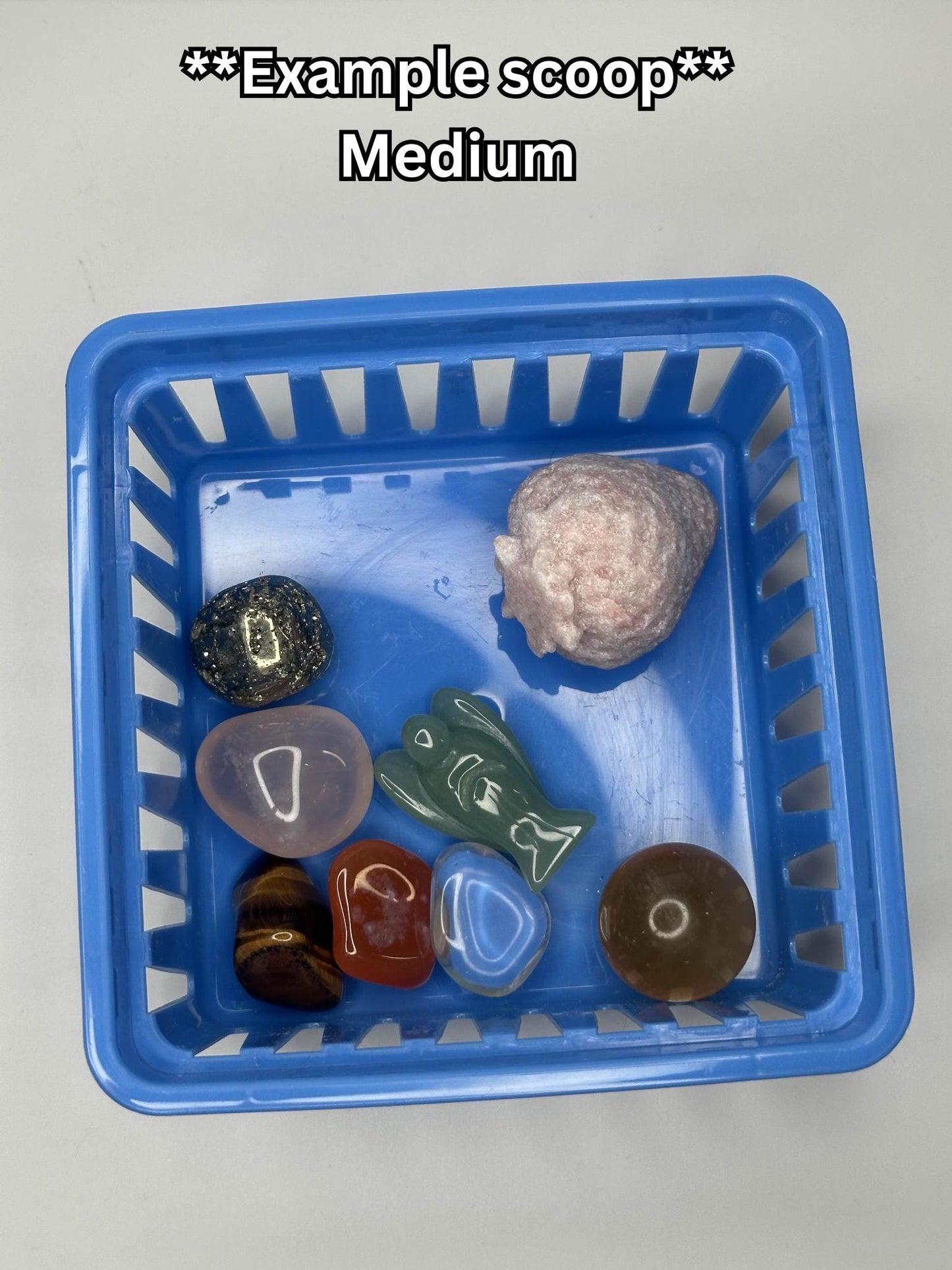 Assorted Crystal Confetti Mix | Tumbles, Palmstones, Minis & Mineral Specimens | No Duplicates | Blind Scoop Crystal Assortment