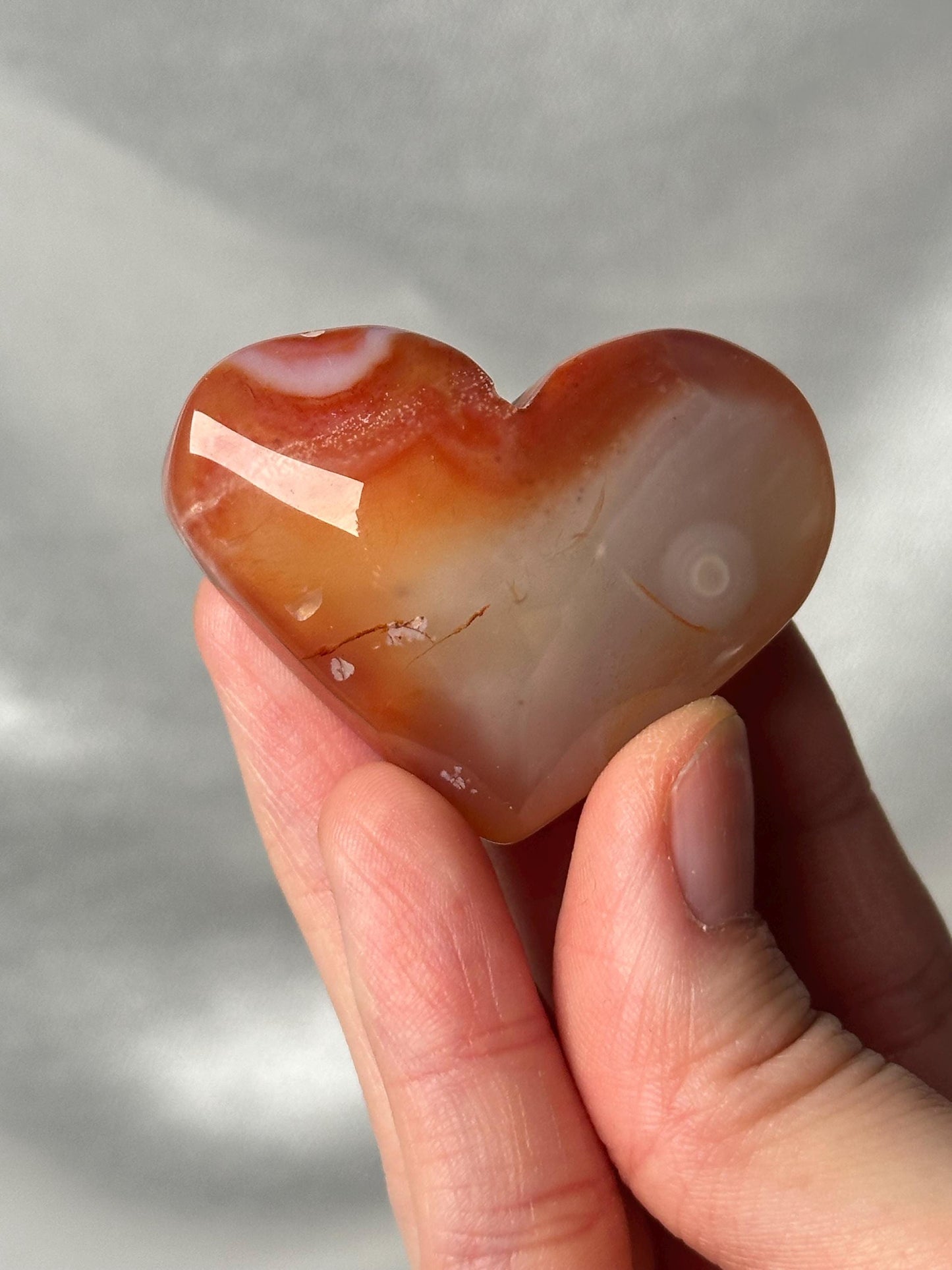 Druzy Carnelian Heart - YOU PICK! | Natural Orange Crystal Heart with Druzy Pocket | Polished Stone Heart Mineral Specimen for Display