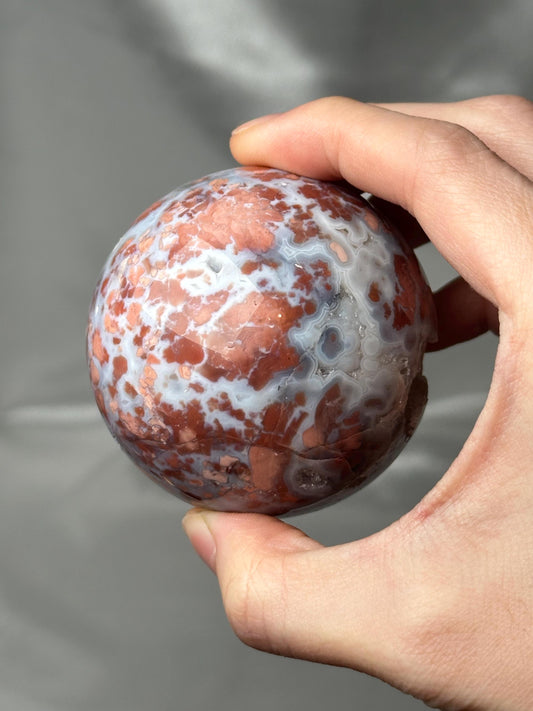 Blue Cotton Candy Agate Sphere - YOU PICK! | Natural Pink Agate Crystal Ball | Polished Agate Mineral Sphere Specimen for Collectors