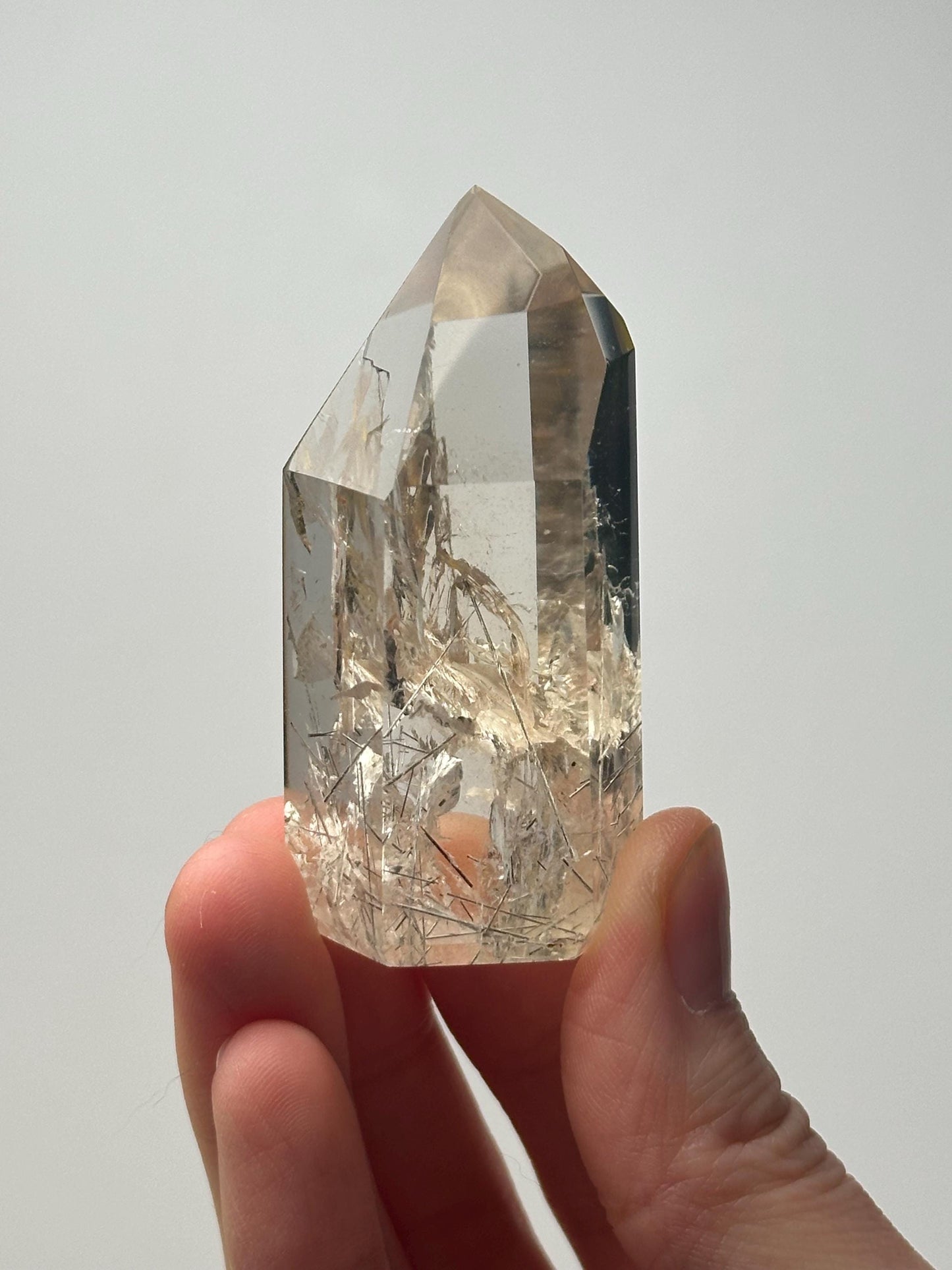 RARE Citrine & Clear Quartz with Rutile – You Pick | Polished Towers | Needle Inclusion Quartz Points | Natural Yellow and Clear Specimens