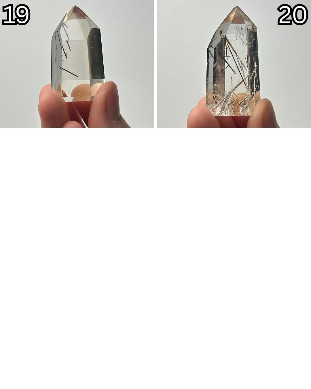 RARE Citrine & Clear Quartz with Rutile – You Pick | Polished Towers | Needle Inclusion Quartz Points | Natural Yellow and Clear Specimens