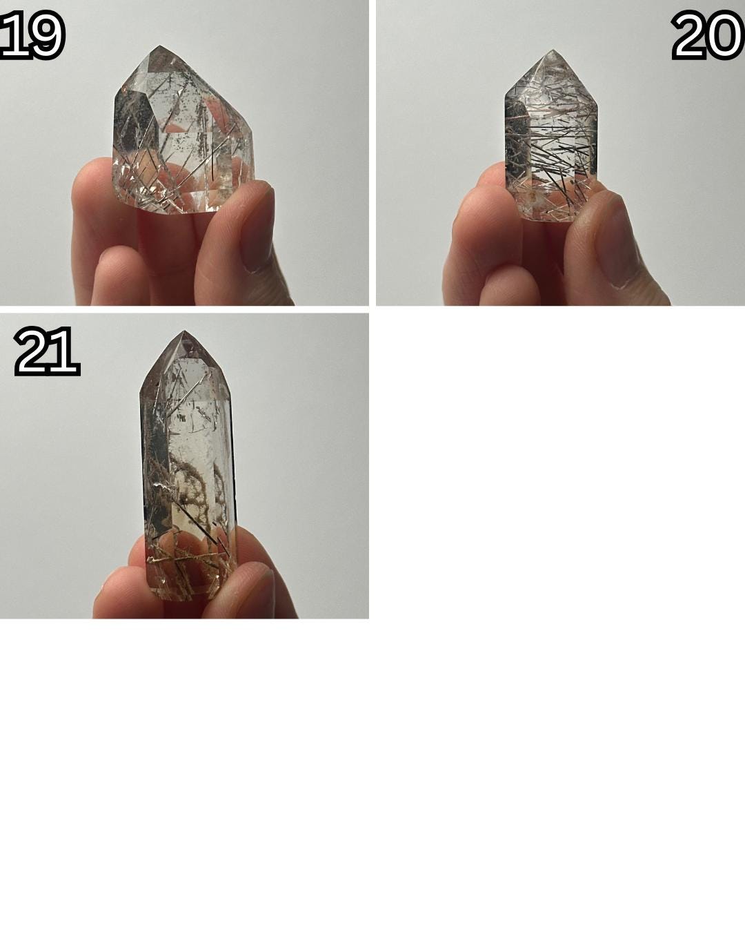 RARE Citrine & Clear Quartz with Rutile – You Pick | Polished Towers | Needle Inclusion Quartz Points | Natural Yellow and Clear Specimens