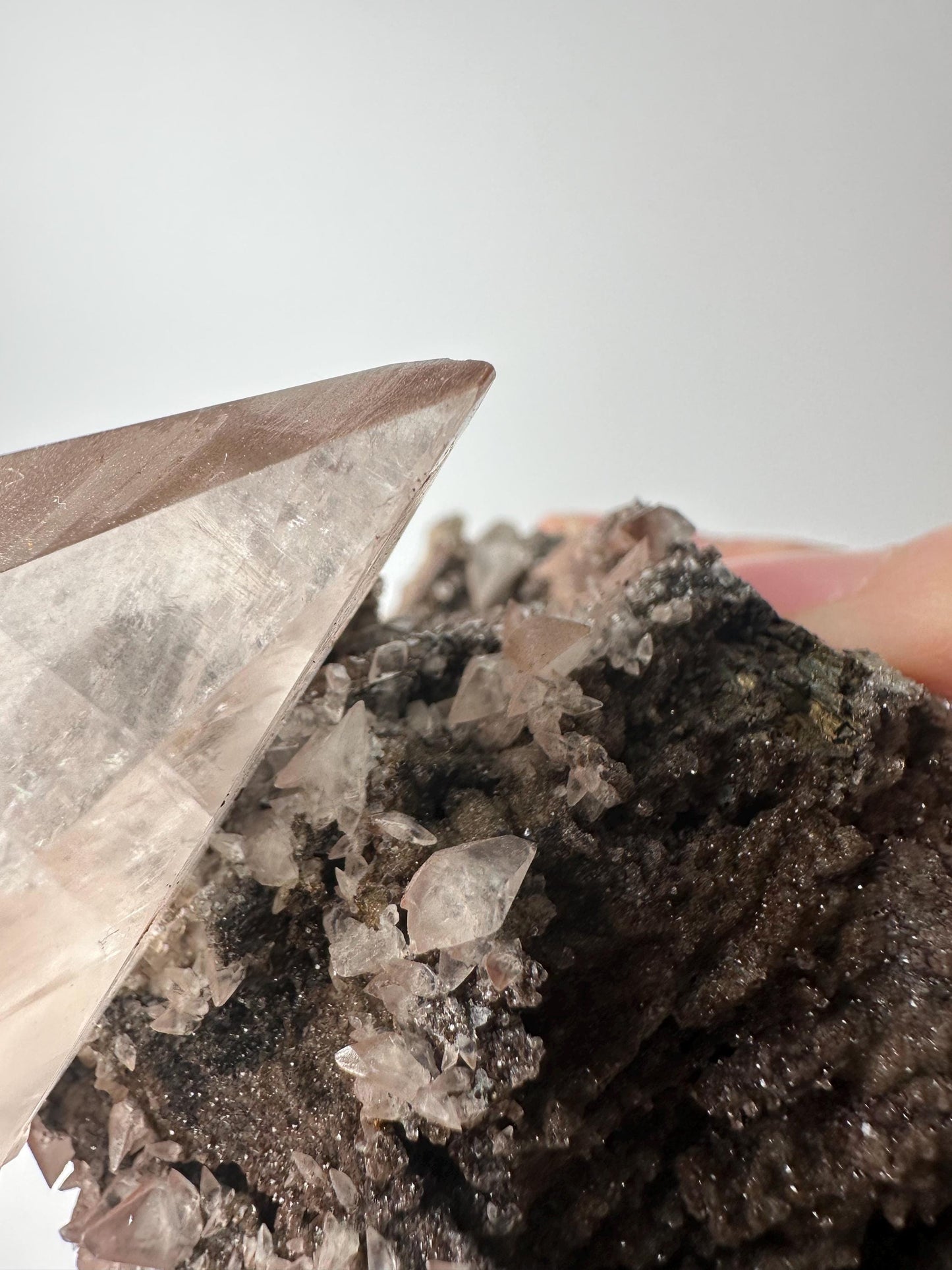 Diamond DT Calcite with Iridescent Dogtooth – Hubei, China Mineral Specimen, Rare Natural Crystal, Unique Collector Display Piece