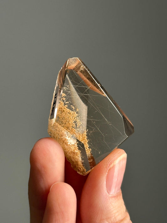 Rutile Garden Quartz | Natural Quartz Crystal with Rutile and Garden Inclusions | Polished Mineral Specimen for Collectors & Display
