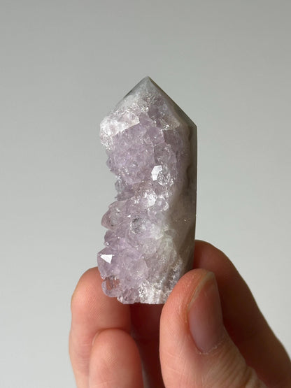 Mini Pink Amethyst Tower | Calming Crystals for Emotional Healing and Balance | Polished Point for Gift or Display
