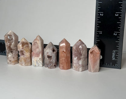 Mini Pink Amethyst Towers – You Pick! | Calming Crystals for Emotional Healing and Balance | Polished Points for Gift or Display