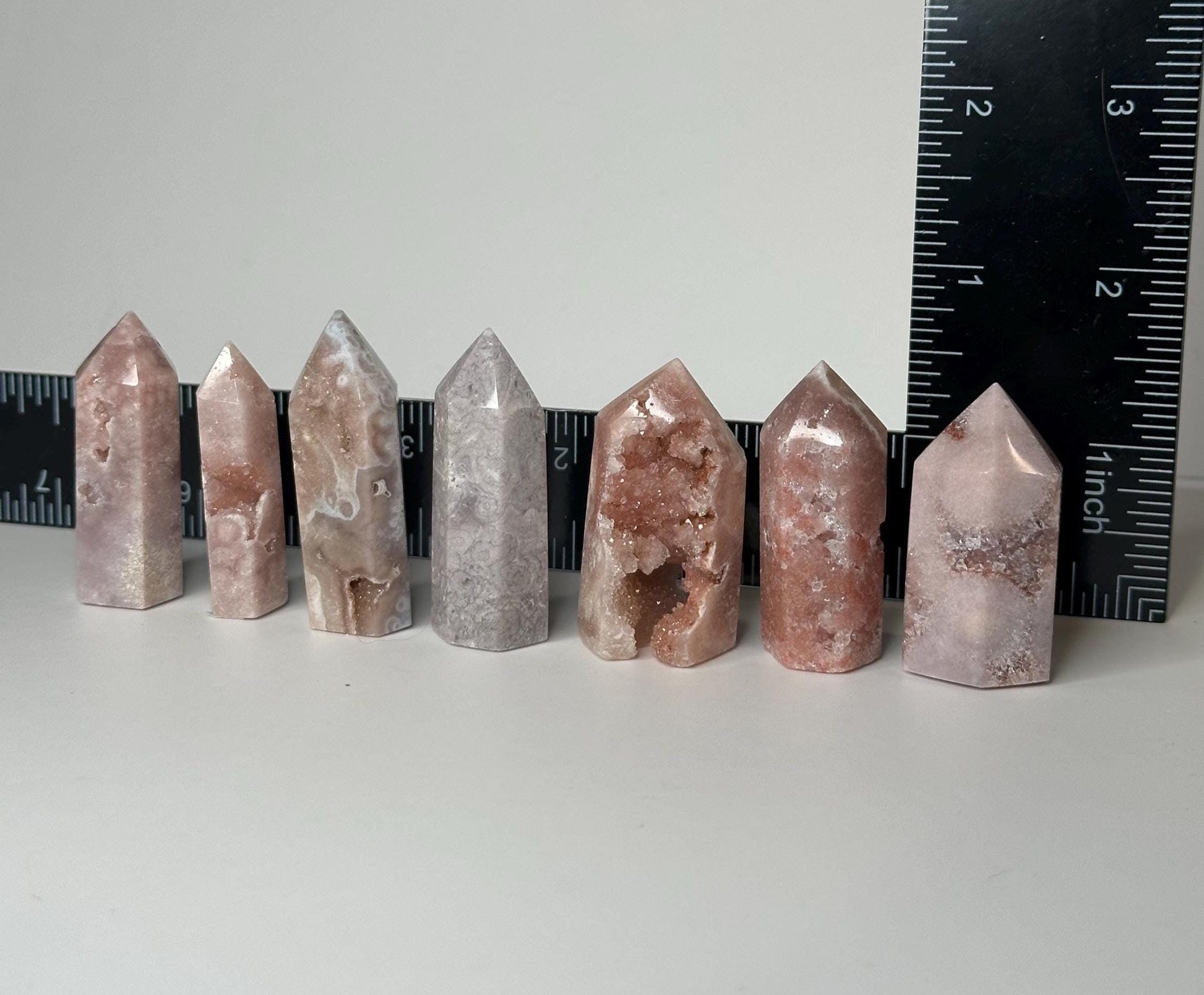 Mini Pink Amethyst Towers – You Pick! | Calming Crystals for Emotional Healing and Balance | Polished Points for Gift or Display