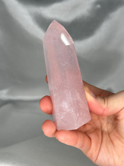 Rose Quartz Towers | YOU PICK! | Brazil | Natural Pink Crystal Point | Raw Standing Rose Quartz for Decor, Energy Work & Crystal Collectors