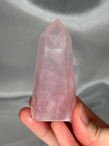 Rose Quartz Towers | YOU PICK! | Brazil | Natural Pink Crystal Point | Raw Standing Rose Quartz for Decor, Energy Work & Crystal Collectors