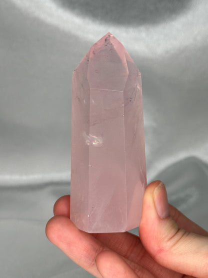 Rose Quartz Towers | YOU PICK! | Brazil | Natural Pink Crystal Point | Raw Standing Rose Quartz for Decor, Energy Work & Crystal Collectors