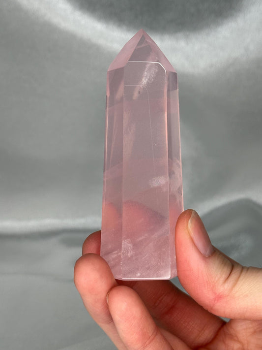 Rose Quartz Towers | YOU PICK! | Brazil | Natural Pink Crystal Point | Raw Standing Rose Quartz for Decor, Energy Work & Crystal Collectors