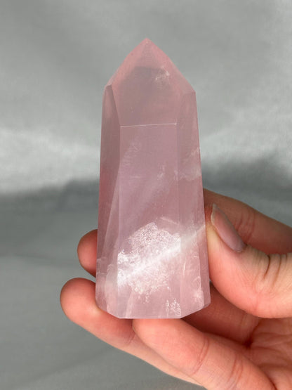 Rose Quartz Towers | YOU PICK! | Brazil | Natural Pink Crystal Point | Raw Standing Rose Quartz for Decor, Energy Work & Crystal Collectors