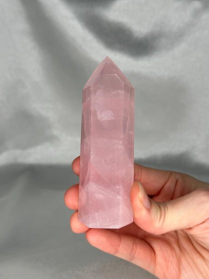 Rose Quartz Towers | YOU PICK! | Brazil | Natural Pink Crystal Point | Raw Standing Rose Quartz for Decor, Energy Work & Crystal Collectors