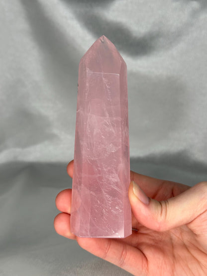 Rose Quartz Towers | YOU PICK! | Brazil | Natural Pink Crystal Point | Raw Standing Rose Quartz for Decor, Energy Work & Crystal Collectors
