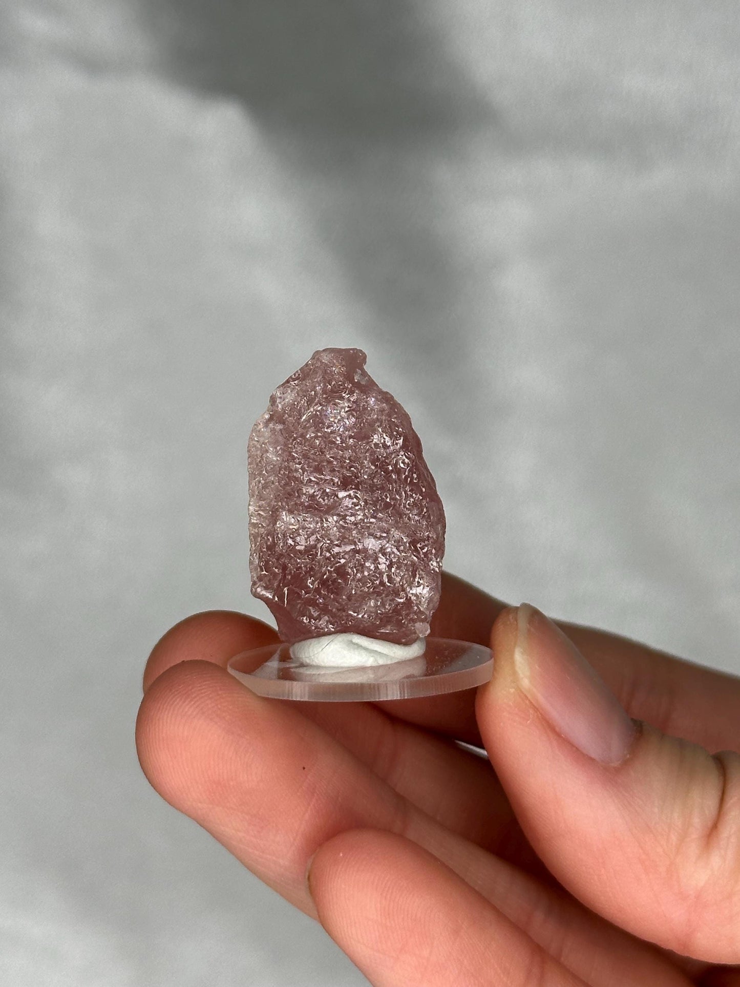 Gemmy Pink Apatite Specimen | Rosy Crystal Formation | Natural Mineral Display Piece | Collector Showcase Decorative Accent