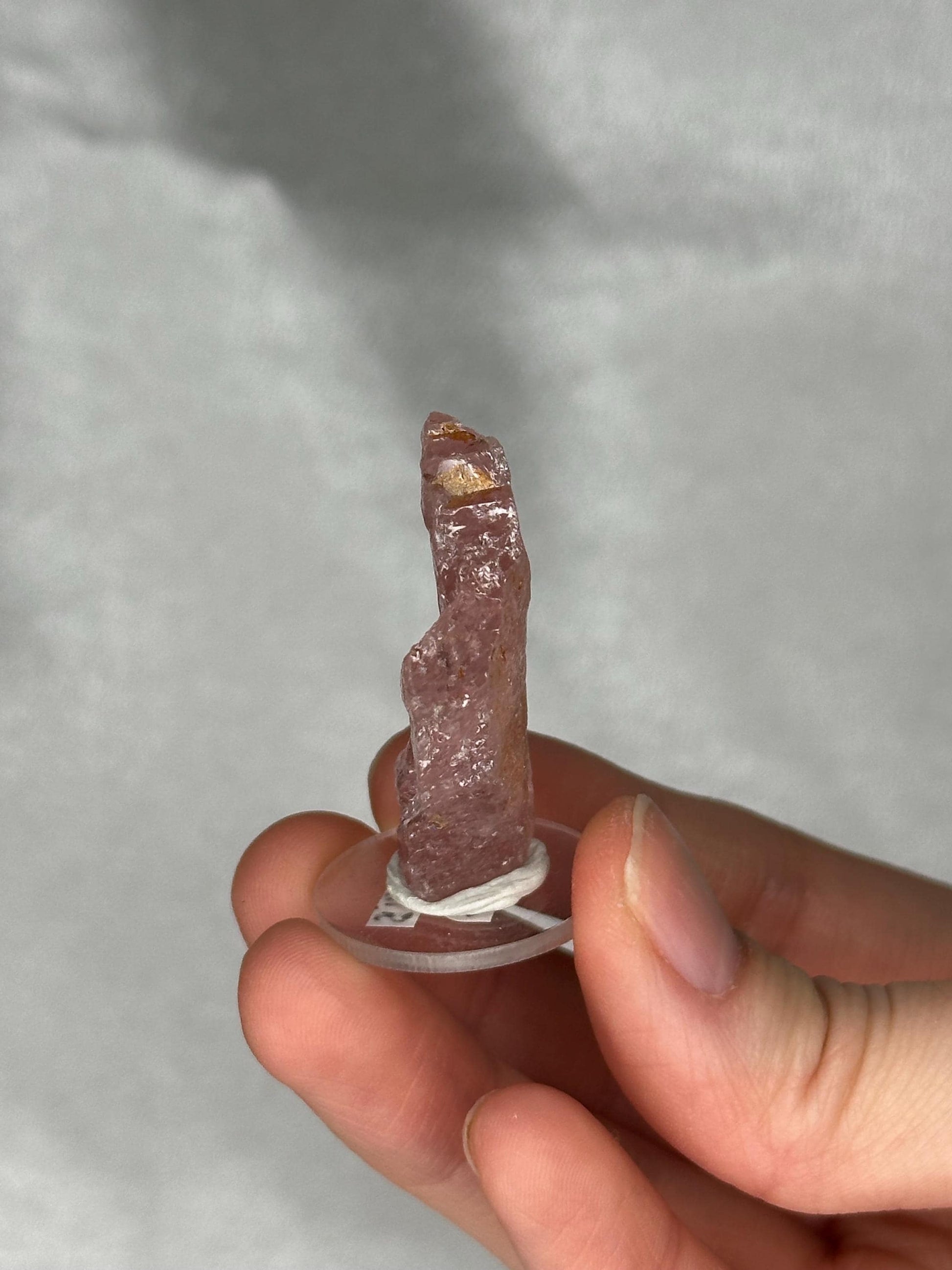 Gemmy Pink Apatite Specimen | Rosy Crystal Formation | Natural Mineral Display Piece | Collector Showcase Decorative Accent