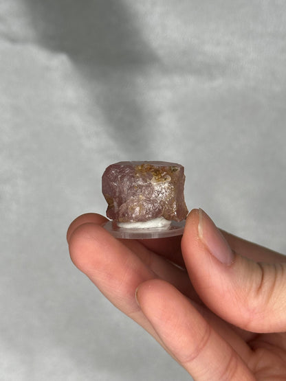 Gemmy Pink Apatite Specimen | Rosy Crystal Formation | Natural Mineral Display Piece | Collector Showcase Decorative Accent