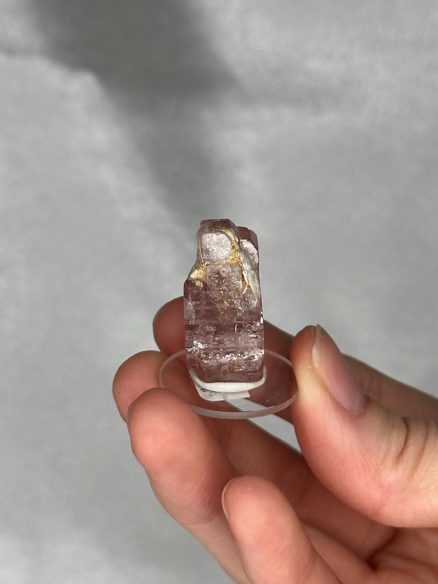 Gemmy Pink Apatite Specimen | Rosy Crystal Formation | Natural Mineral Display Piece | Collector Showcase Decorative Accent