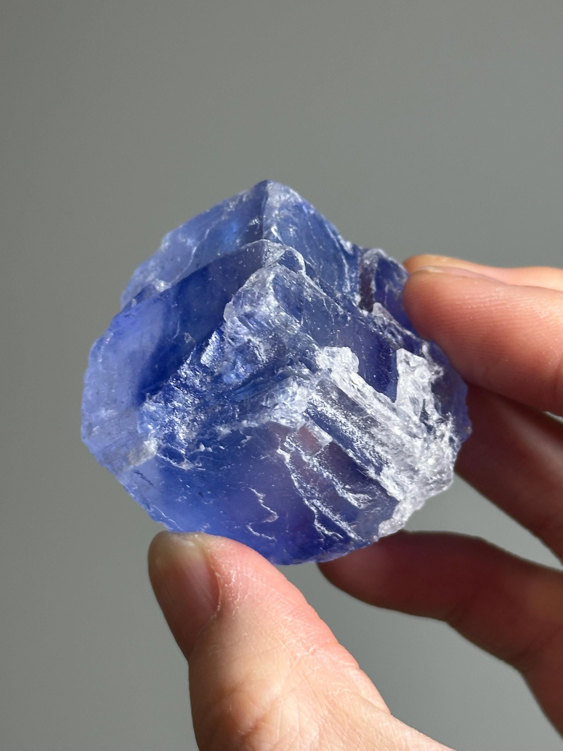 Blue Halite – Natural Crystal Specimen from Turkey – Rare Cleansing Mineral for Energetic Purification, Clarity & High-Vibration Display
