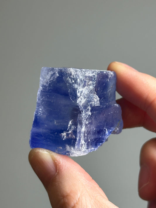 Blue Halite – Natural Crystal Specimen from Turkey – Rare Cleansing Mineral for Energetic Purification, Clarity & High-Vibration Display