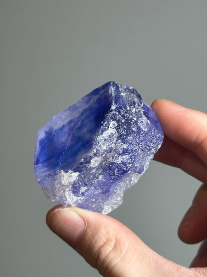 Blue Halite – Natural Crystal Specimen from Turkey – Rare Cleansing Mineral for Energetic Purification, Clarity & High-Vibration Display