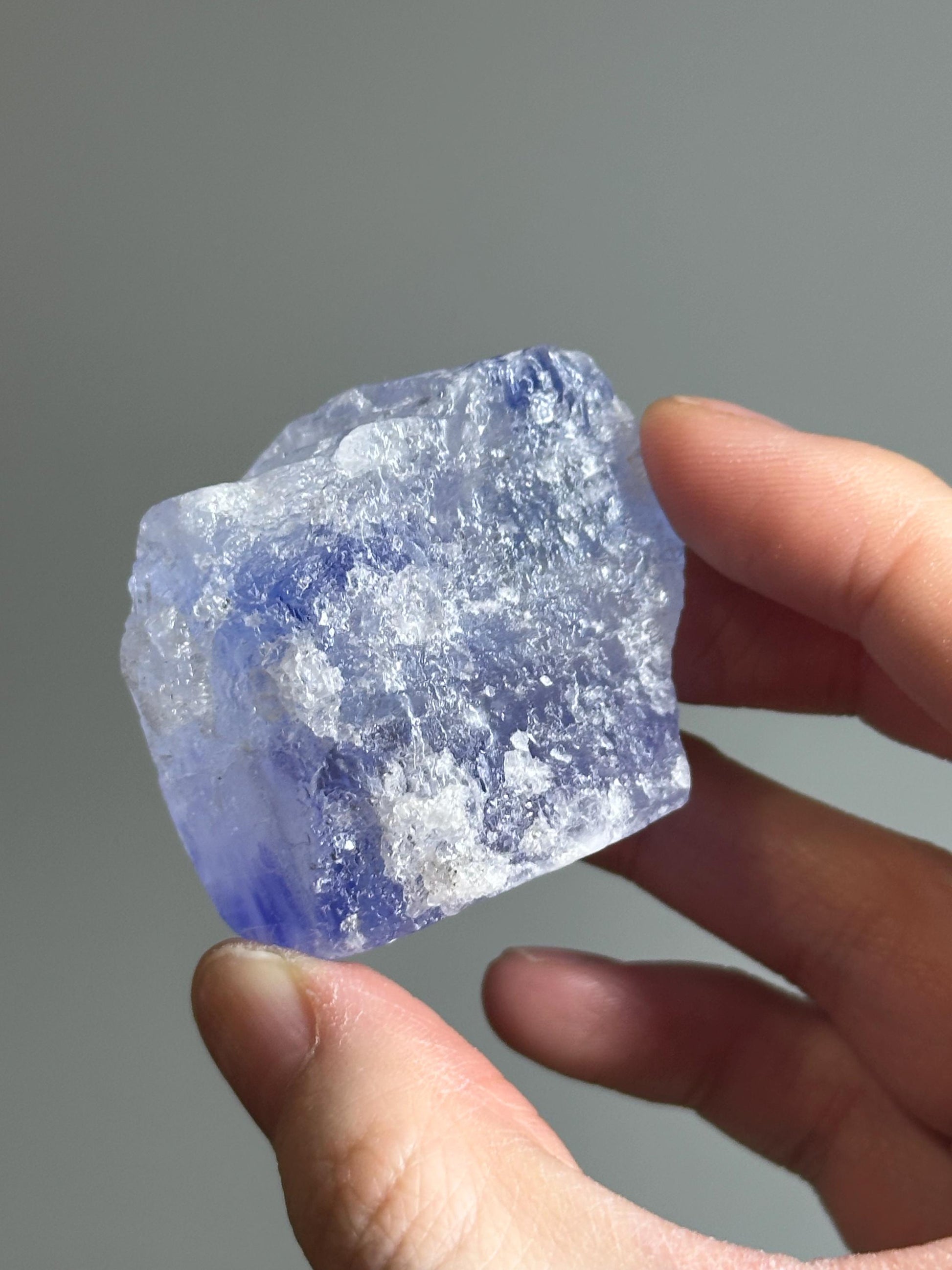 Blue Halite – Natural Crystal Specimen from Turkey – Rare Cleansing Mineral for Energetic Purification, Clarity & High-Vibration Display