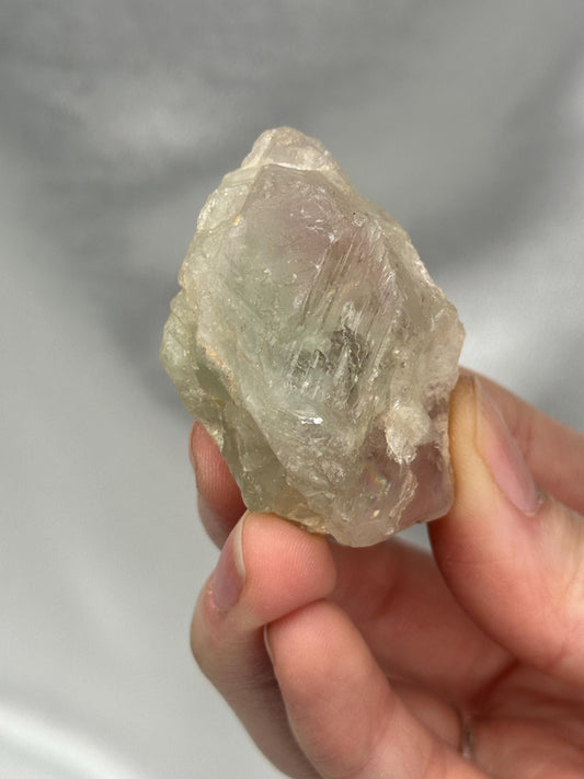 Pink and Green Fluorite – Natural Bicolor Crystal with Soothing Energy, Polished Gemstone for Heart, Balance, Decor or Collection