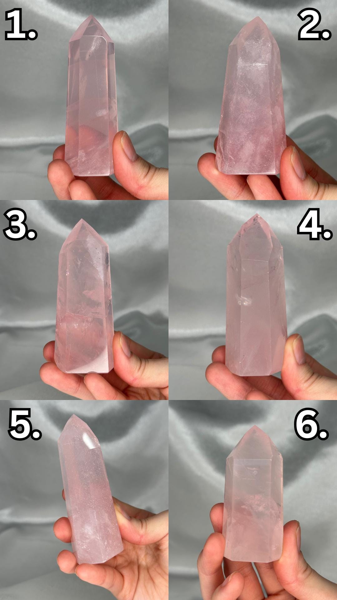 Rose Quartz Towers | YOU PICK! | Brazil | Natural Pink Crystal Point | Raw Standing Rose Quartz for Decor, Energy Work & Crystal Collectors