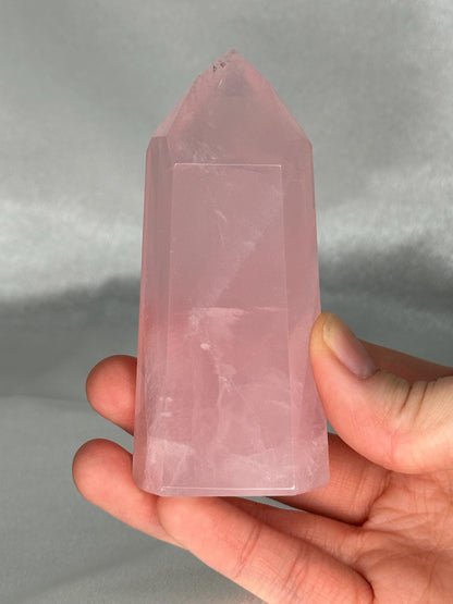 Rose Quartz Towers | YOU PICK! | Brazil | Natural Pink Crystal Point | Raw Standing Rose Quartz for Decor, Energy Work & Crystal Collectors