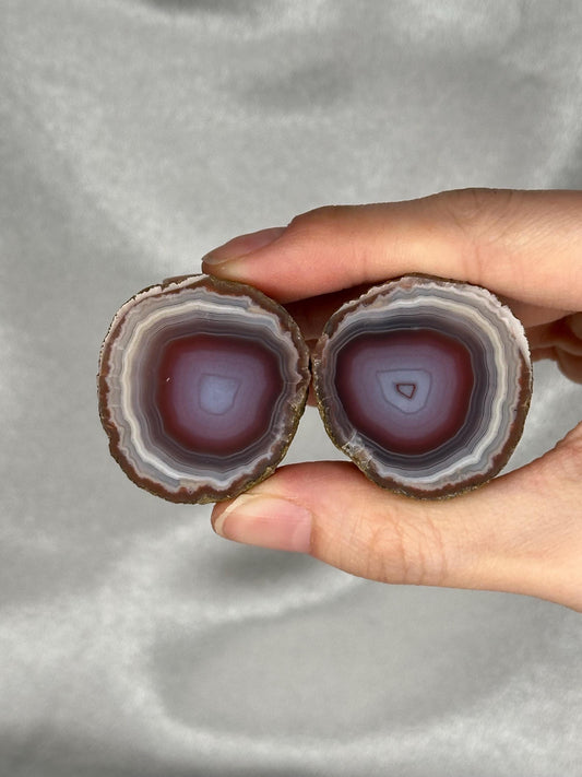 Zhanguo Agate Specimen | Natural Chinese Zhanguo Agate Stone | Banded Mineral Display Piece | Collector Showcase Decorative Accent