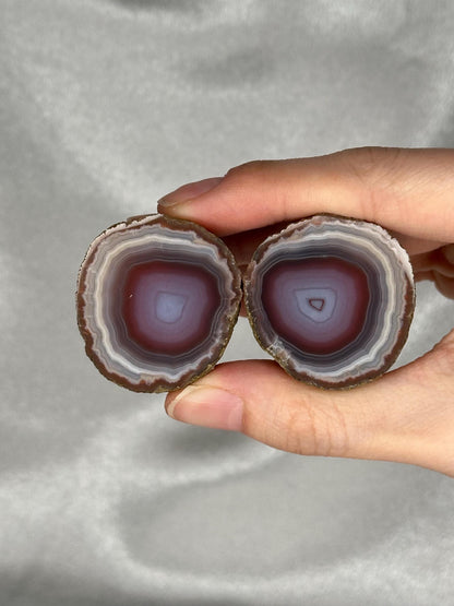 Zhanguo Agate Specimen | Natural Chinese Zhanguo Agate Stone | Banded Mineral Display Piece | Collector Showcase Decorative Accent