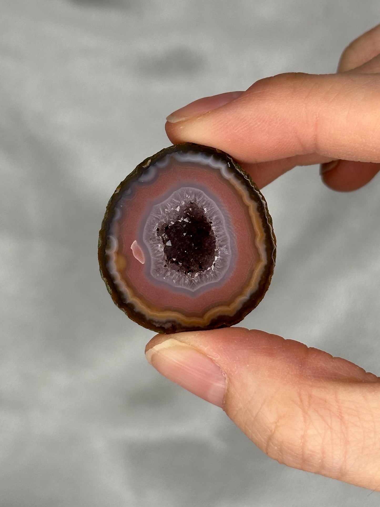 Zhanguo Agate Specimen | Natural Chinese Zhanguo Agate Stone | Banded Mineral Display Piece | Collector Showcase Decorative Accent
