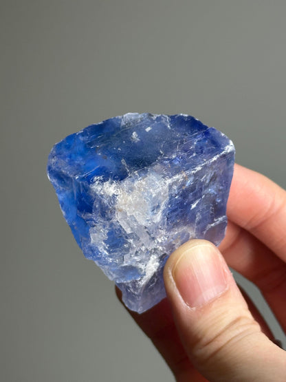 Blue Halite – Natural Crystal Specimen from Turkey – Rare Cleansing Mineral for Energetic Purification, Clarity & High-Vibration Display