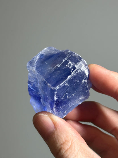 Blue Halite – Natural Crystal Specimen from Turkey – Rare Cleansing Mineral for Energetic Purification, Clarity & High-Vibration Display