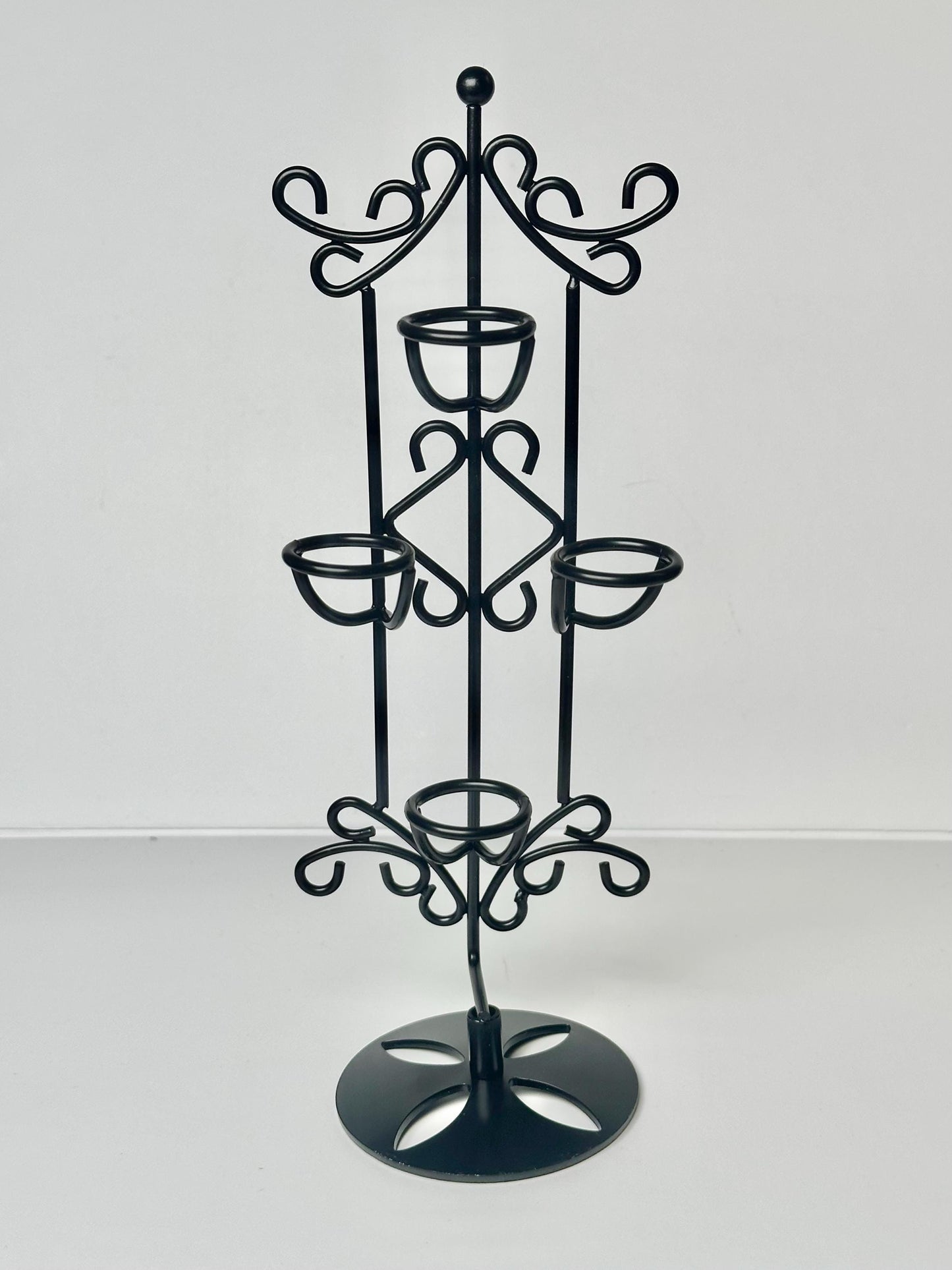 Multi Sphere Stand Holds 4 Small Spheres Tall | Vertical Crystal Ball Display Rack | Decorative Orb Holder for Collectors Home Decor Accent