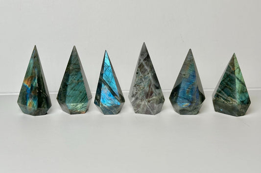 Labradorite Tower - YOU PICK | Natural Labradorite Crystal Point | Polished Flash Stone Mineral Specimen for Collectors Display Decor