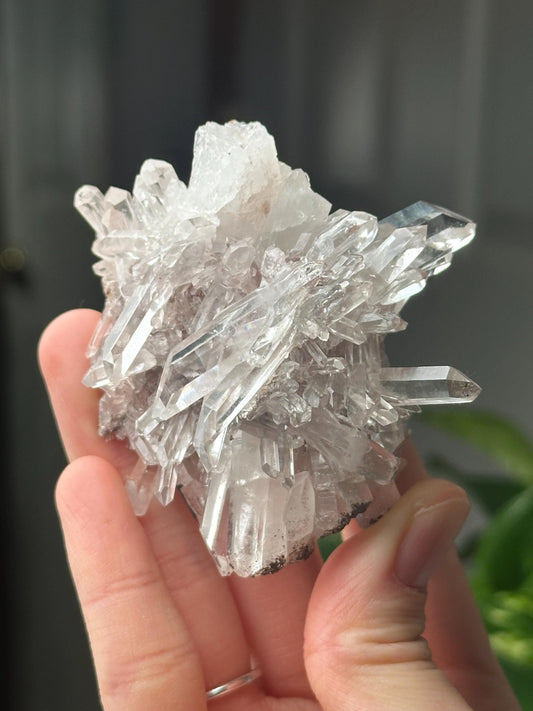 Colombian Pink Lemurian Quartz Cluster | Natural Crystal Formation | High-Energy Quartz | Unique Mineral Specimen for Collectors