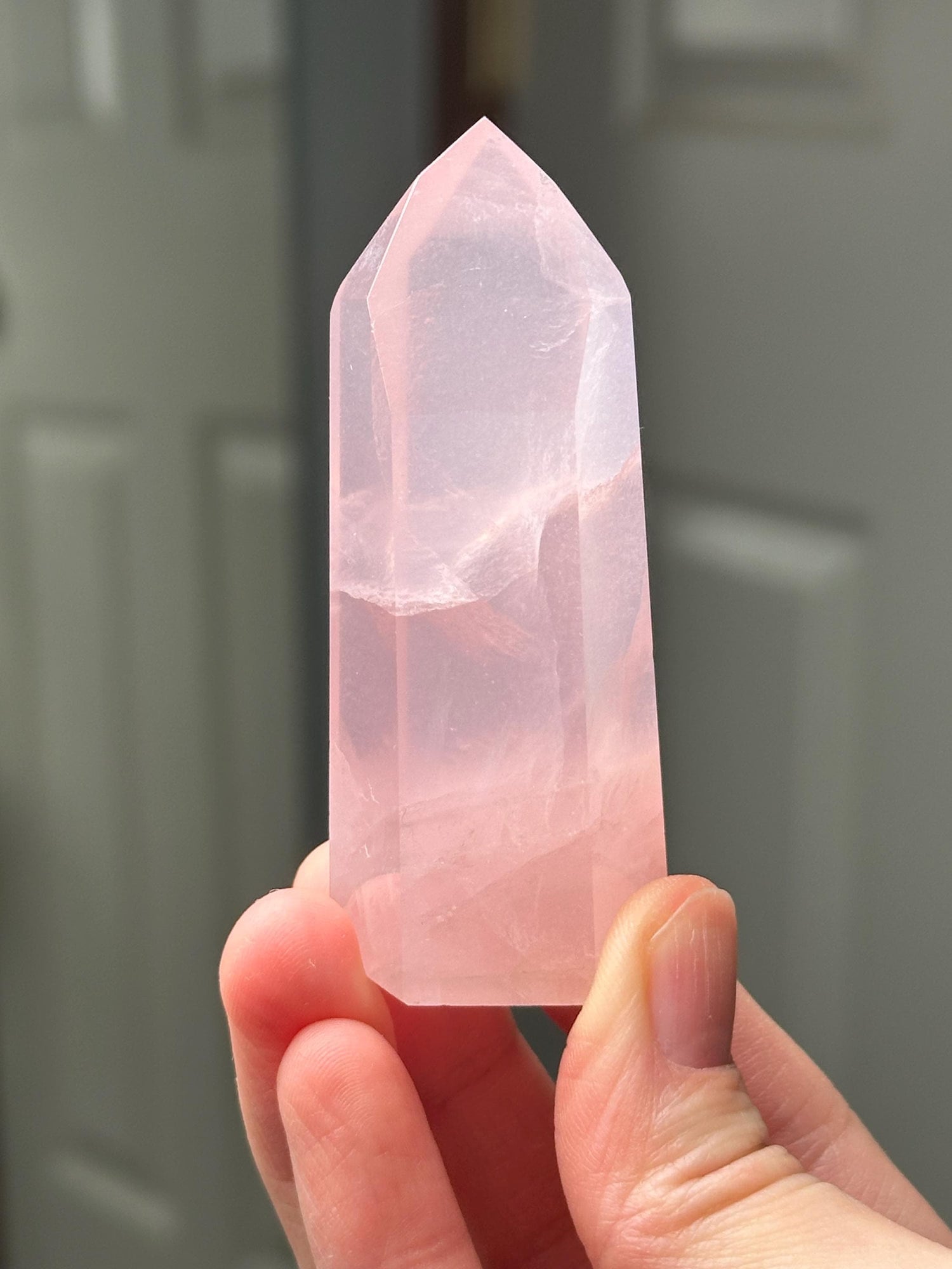 Rose Quartz Towers | Brazil | Natural Pink Crystal Point | Raw Standing Rose Quartz for Decor, Energy Work & Crystal Collectors