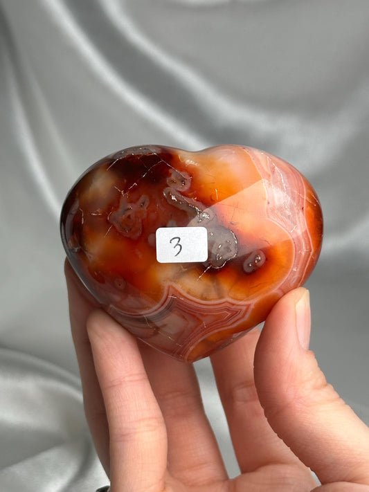 Carnelian Heart | Natural Orange Carnelian Crystal Heart Carving | Polished Mineral Specimen for Collectors Display Decor Accent