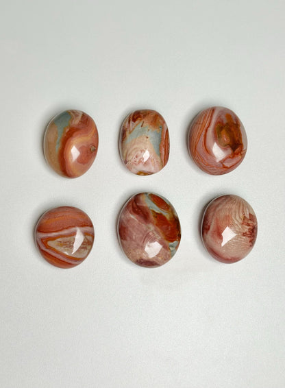Polychrome Jasper Palmstone - YOU PICK! | Colorful Stone Handheld Sculpture | Smooth Mineral Display Piece | Decorative Crystal Collectible