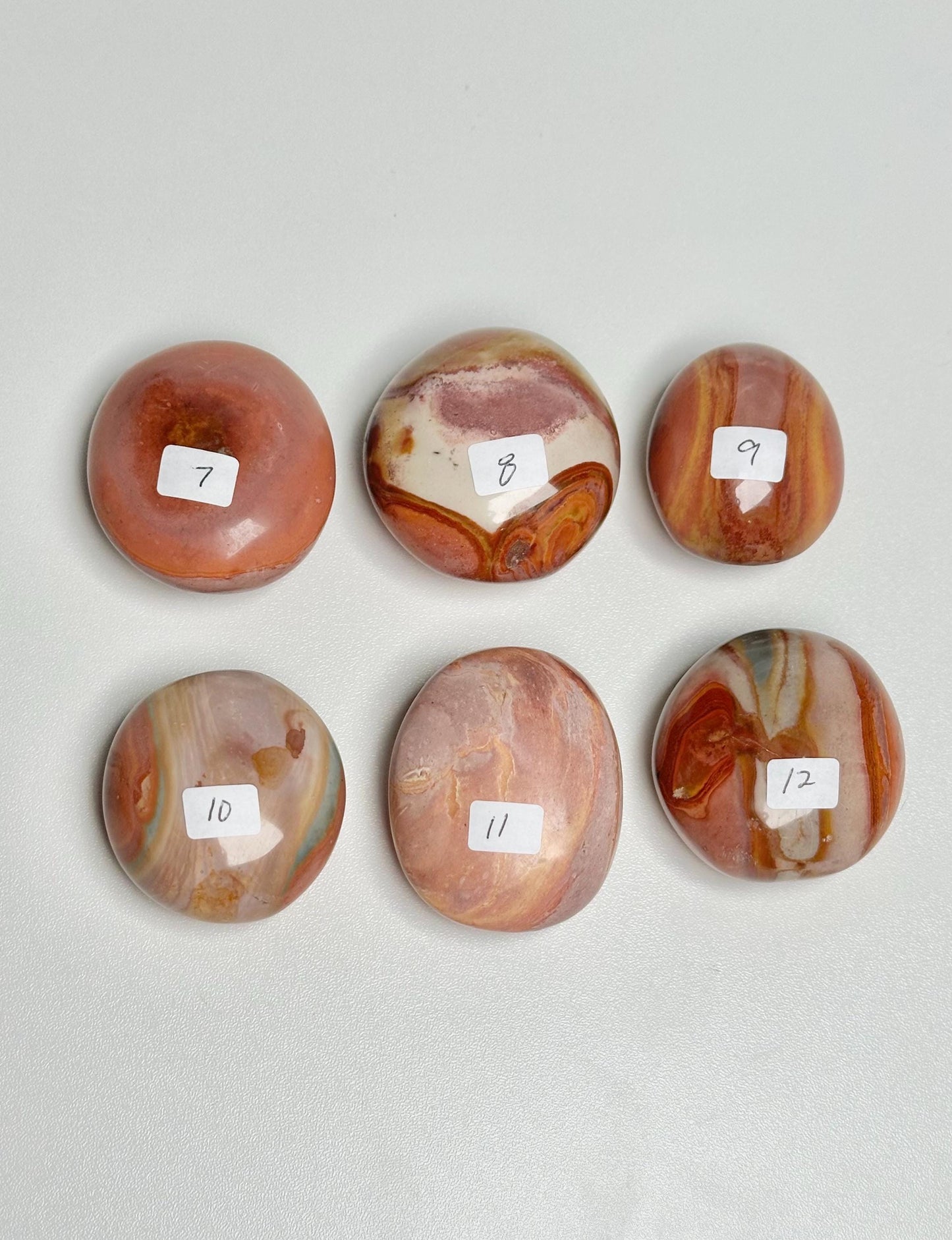 Polychrome Jasper Palmstone - YOU PICK! | Colorful Stone Handheld Sculpture | Smooth Mineral Display Piece | Decorative Crystal Collectible