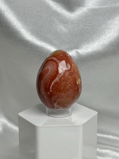 Polychrome Jasper Egg | Natural Multicolor Jasper Stone Egg Carving | Polished Mineral Specimen for Collectors Display Decor Accent