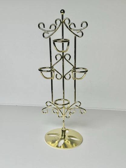 Multi Sphere Stand Holds 4 Small Spheres Tall | Vertical Crystal Ball Display Rack | Decorative Orb Holder for Collectors Home Decor Accent