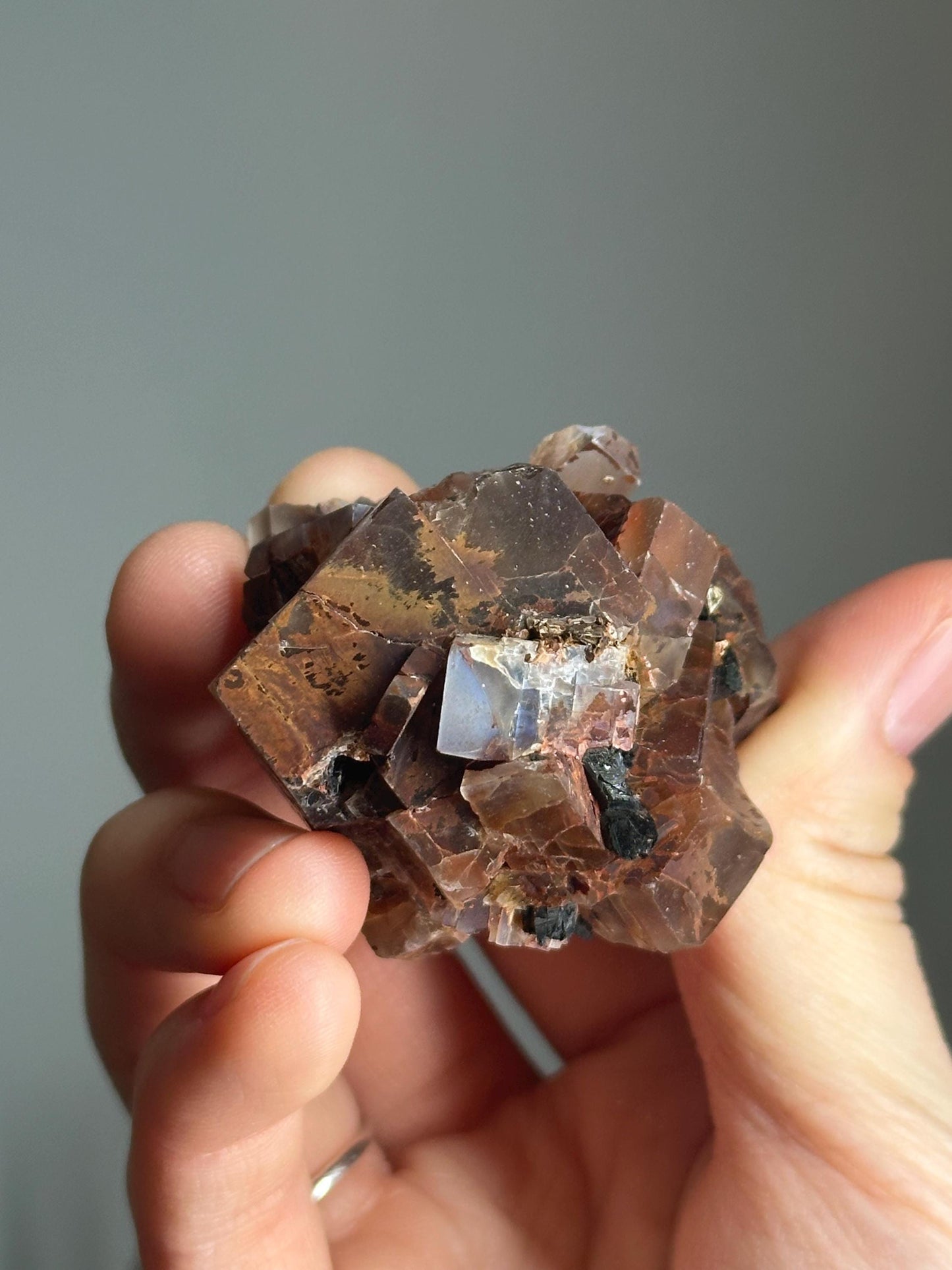 Moonstone with Aegirine Specimen | Pili Mine Chihuahua Mexico | Natural Feldspar Crystal Mineral Display Piece for Collectors Cabinet Decor