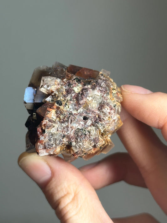 Moonstone with Aegirine Specimen | Pili Mine Chihuahua Mexico | Natural Feldspar Crystal Mineral Display Piece for Collectors Cabinet Decor
