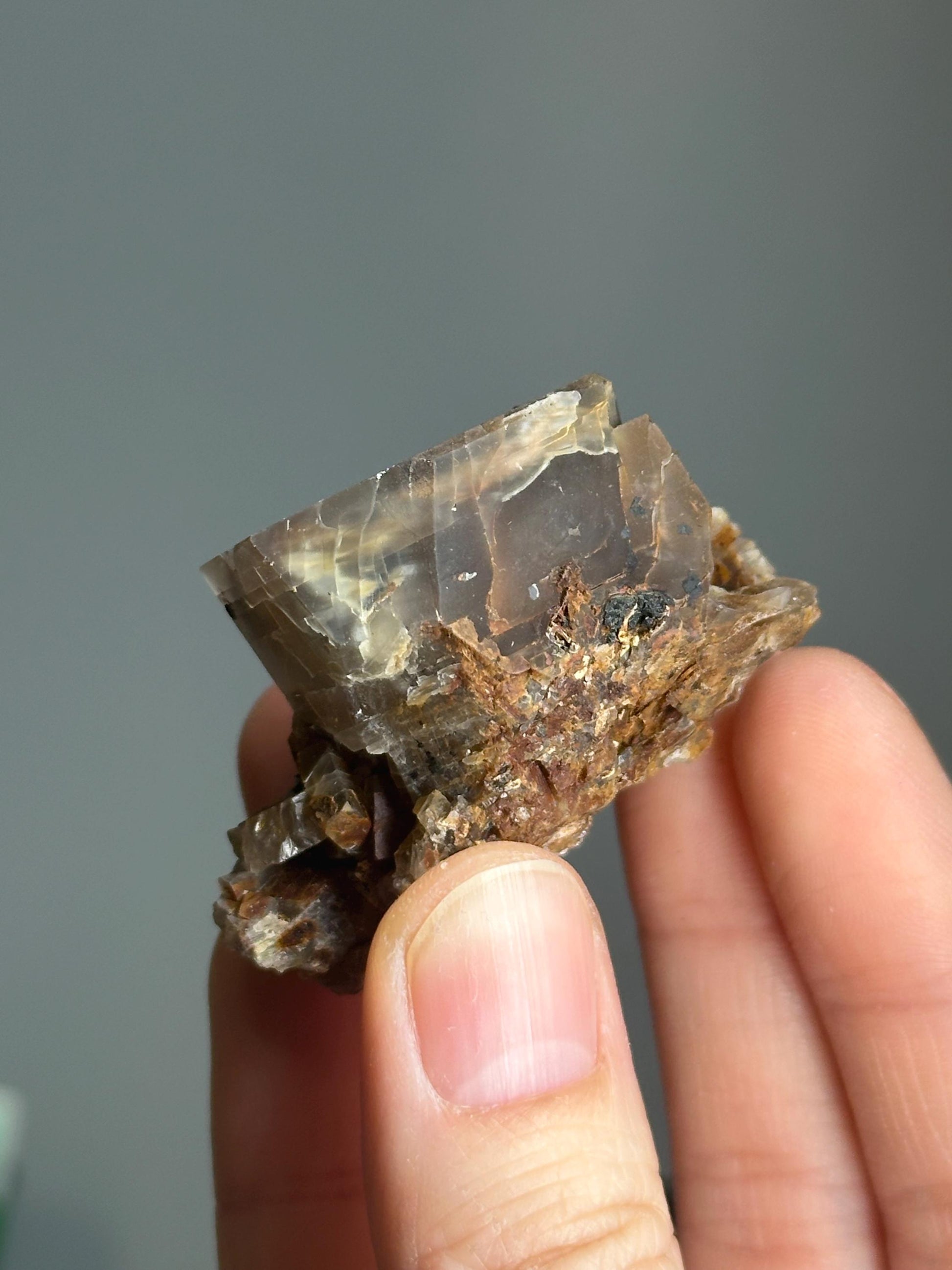 Moonstone with Aegirine Specimen | Pili Mine Chihuahua Mexico | Natural Feldspar Crystal Mineral Display Piece for Collectors Cabinet Decor